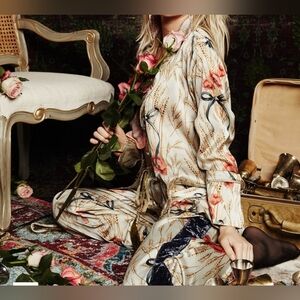 Aratta Garden Party PJ SET Wheat and Flower With Bows